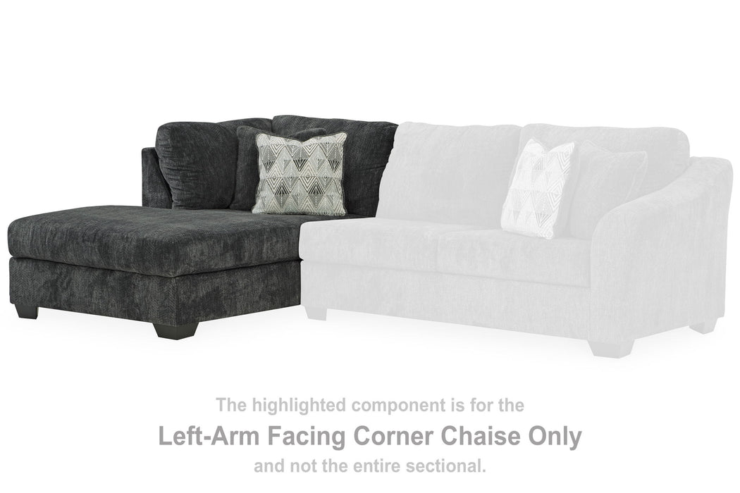 Biddeford - Laf Corner Chaise - Shadow - Simple Home Plus