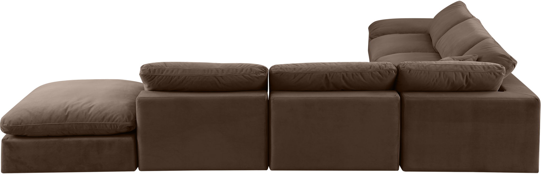 Comfy - 7 Piece Velvet Modular Corner Sectional - Simple Home Plus