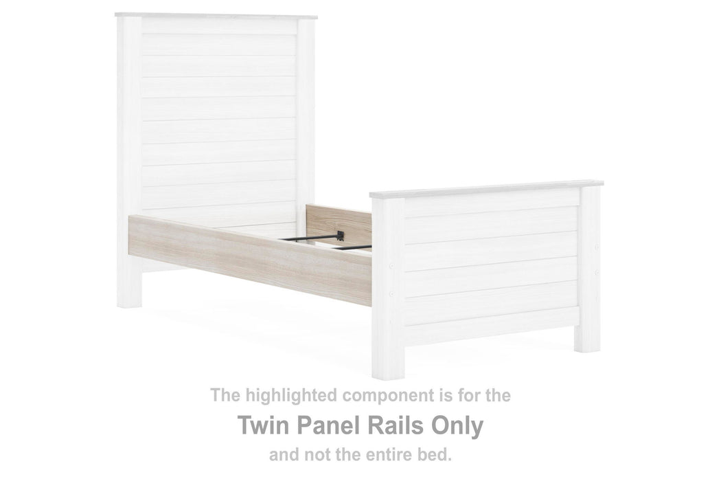 Willowton - Twin Panel Rails - Whitewash - Simple Home Plus