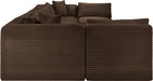 Shaggy - 8 Piece Modular U-Shaped Armless Sectional - Simple Home Plus