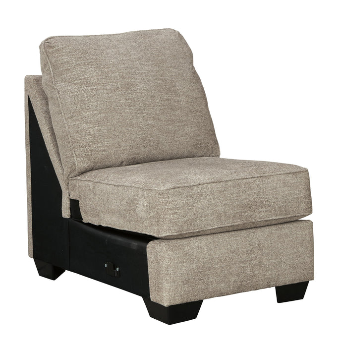 Bovarian - Armless Chair - Stone - Simple Home Plus