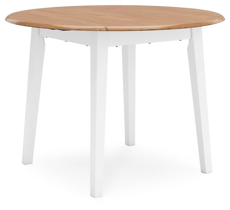 Gesthaven - Round Dining Room Drop Leaf Table Set - Simple Home Plus