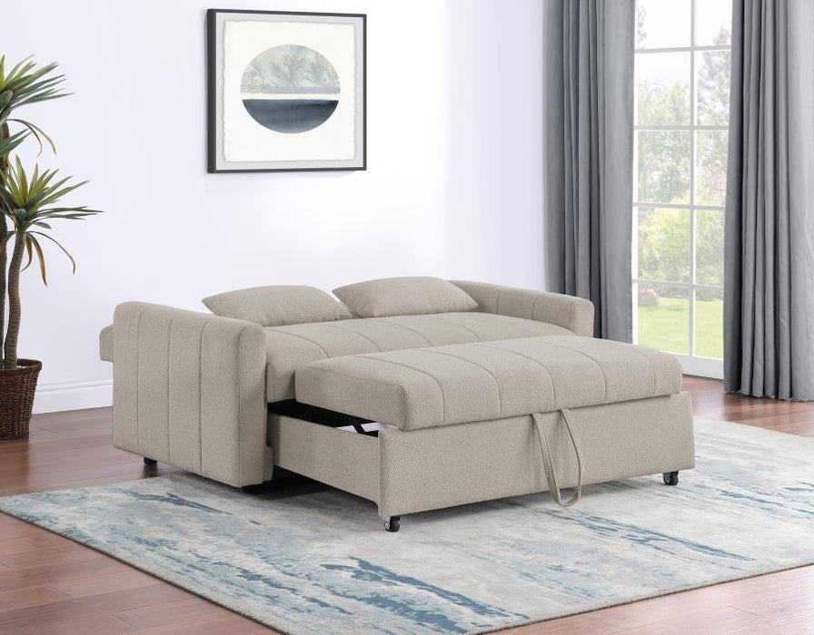 Portland - Boucle Upholstered Sleeper Sofa Bed - Simple Home Plus