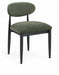 Riccio - Fabric Dining Side Chair (Set of 2) - Black Frame - Simple Home Plus