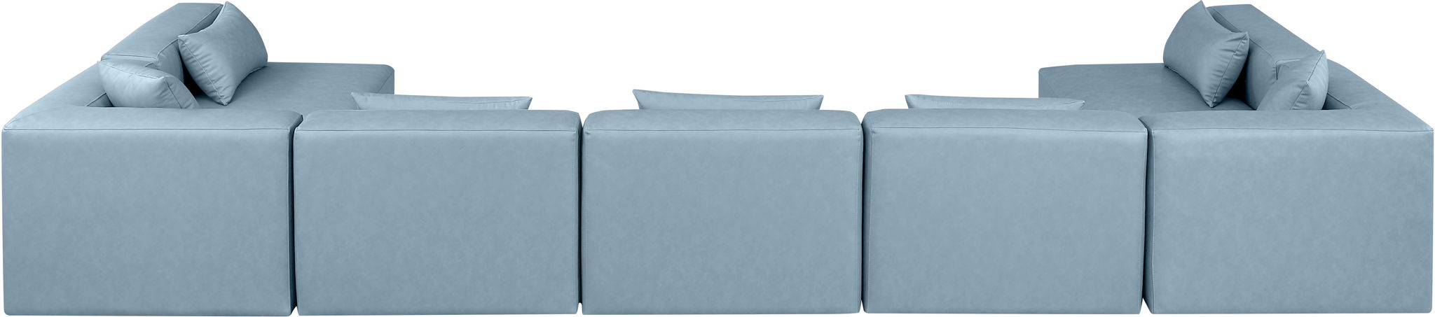 Cube - 7 Piece Modular U-Shaped Sectional - Simple Home Plus