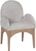 Waldorf - Chenille Dining Arm Chair With Natural Legs - Simple Home Plus