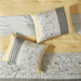 Serene - King Embroidered Piece Comforter (Set of 7) - Yellow - Simple Home Plus