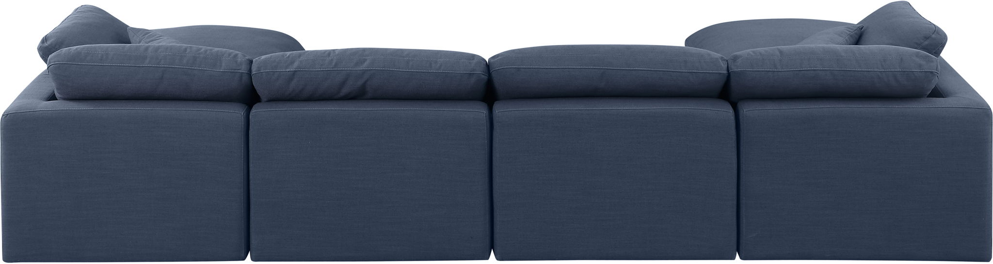 Indulge - Linen 6 Piece Modular Double Chaise Sectional - Simple Home Plus