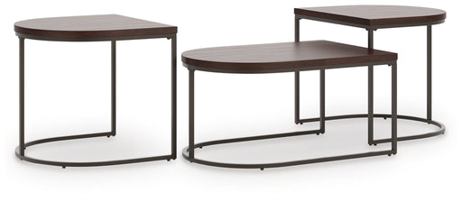 Vanmore - Dark Brown - Occasional Table Set (Set of 3) - Simple Home Plus