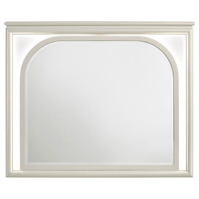 Olivia - LED Dresser Mirror - Pearl White - Simple Home Plus