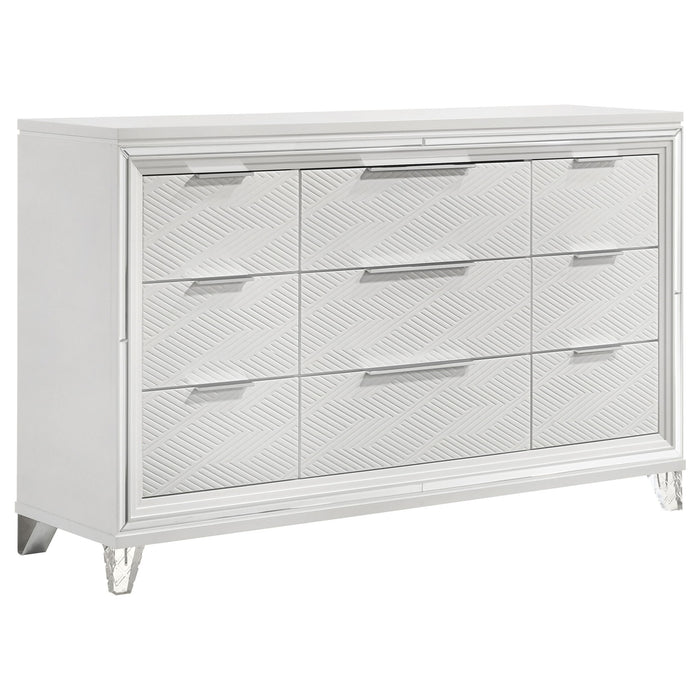 Marmore - 9-Drawer Dresser - Simple Home Plus