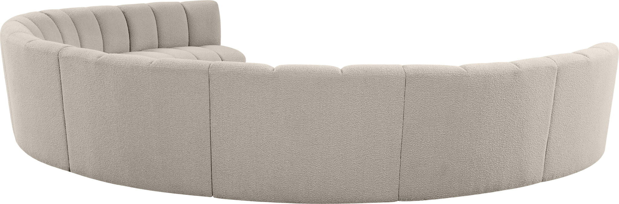 Infinity - 8 Piece Boucle Modular Sectional - Simple Home Plus