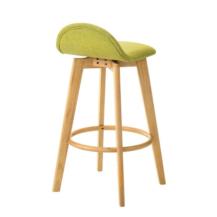 Vera - Upholstered Wood Counter Height Barstool