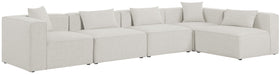 Cube - Linen 5 Piece Modular Sectional - Simple Home Plus