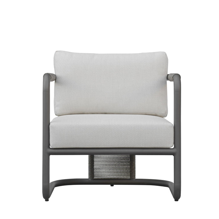 Dorado - Outdoor Club Chair - Off-White / Gray - Simple Home Plus