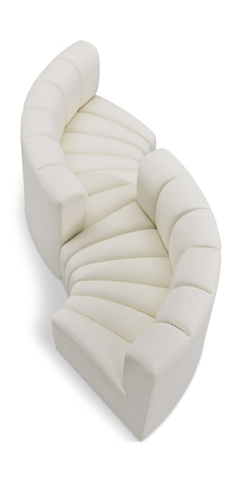 Arc - Faux Leather 4 Piece Curved Modular Sofa - Simple Home Plus