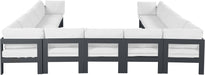 Nizuc - Outdoor Patio 13 Piece Modular Sectional With Gray Frame - Simple Home Plus
