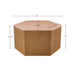 Honey - Fluted Hexagon Coffee Table - Natural - Simple Home Plus