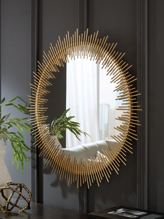 Wainport - Gold Finish - Accent Mirror - Simple Home Plus