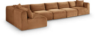 Shaggy - Fabric 6 Piece Modular Sectional - Simple Home Plus