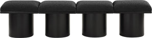 Pavilion - 4 Piece Modular Bench With Black Base - Simple Home Plus