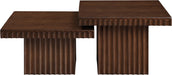 Spencer - 15" Oak Veneer 2 Piece Coffee Table - Simple Home Plus
