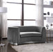 Julian - Loveseat with Chrome Base - Simple Home Plus
