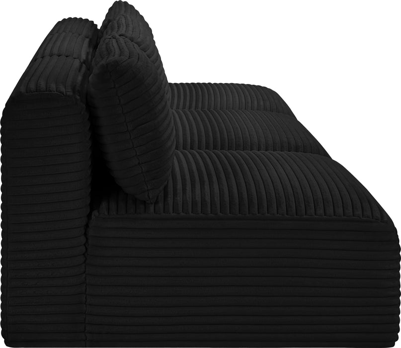 Shaggy - 3 Seat Modular Armless Sofa - Simple Home Plus