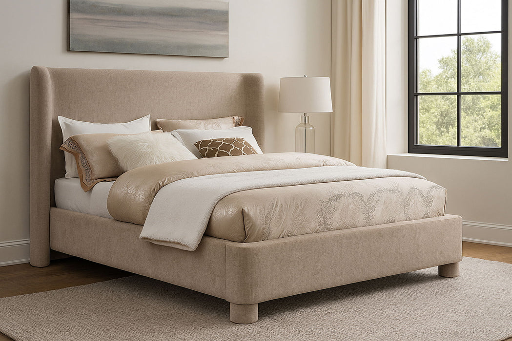 Penny - Chenille Fabric Bed - Simple Home Plus