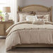 Grace - 9 Piece Geometric Comforter Set - Taupe - Simple Home Plus