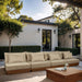 Mirella - 4 Piece Water Resistant Fabric Outdoor Patio Modular Sectional - Simple Home Plus
