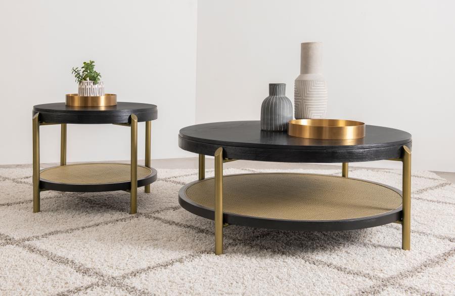 Arini - Round Coffee And End Table Set - Simple Home Plus