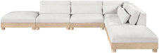 Turin - Chenille Fabric Upholstered Modular Sectional - White - Simple Home Plus