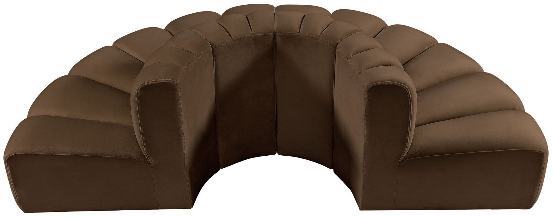 Arc - Velvet 4 Piece Modular Sofa - Simple Home Plus