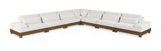 Turin - Chenille Fabric Upholstered Modular Sectional - Cream - Simple Home Plus