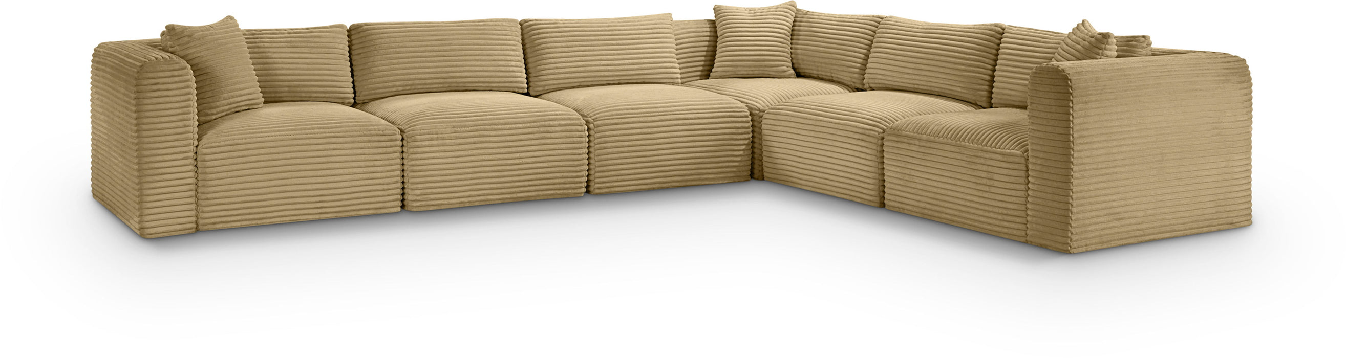 Shaggy - 6 Piece Modular Corner Sectional - Simple Home Plus