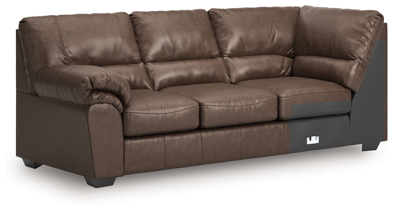 WillowBend - LAF Sofa With Corner Wedge - Umber - Simple Home Plus