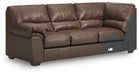 WillowBend - LAF Sofa With Corner Wedge - Umber - Simple Home Plus