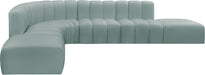 Arc - Faux Leather 7 Piece Corner Modular Sofa - Simple Home Plus