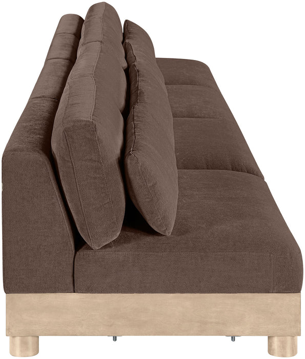 Turin - Chenille Fabric Upholstered Modular Sectional - Brown - Simple Home Plus