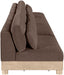 Turin - Chenille Fabric Upholstered Modular Sectional - Brown - Simple Home Plus