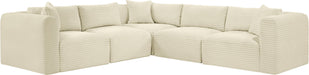 Shaggy - 5 Piece Modular Corner Sectional - Simple Home Plus