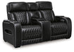 Boyington - Power Reclining Loveseat With Console/Adj Hdrst - Simple Home Plus