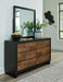 Kraeburn - Brown / Black - Dresser And Mirror - Simple Home Plus