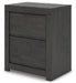 Fraluna - Charcoal - Two Drawer Night Stand - Simple Home Plus