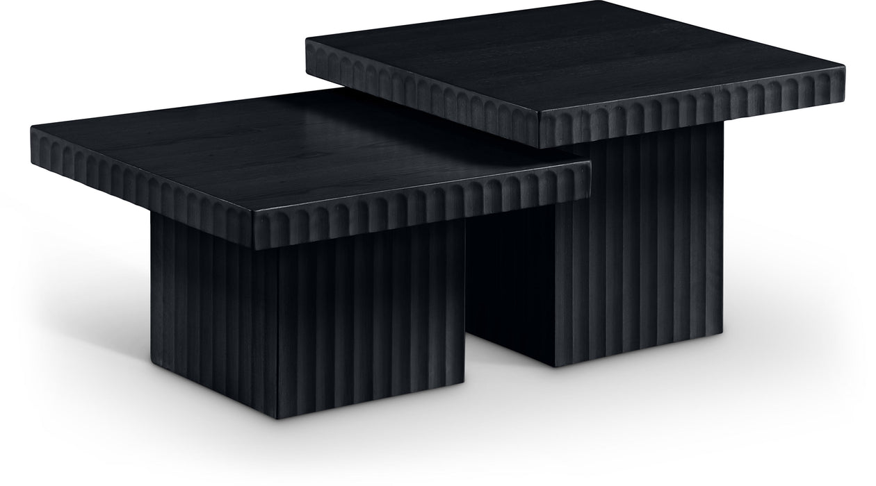 Spencer - 15" Oak Veneer 2 Piece Coffee Table - Simple Home Plus