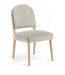 Varinelle - Velvet Dining Chair (Set of 2) - Natural Frame - Simple Home Plus
