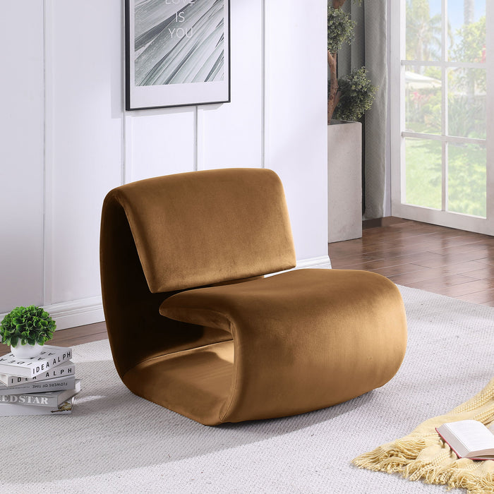 Nouveau - Accent Chair - Saddle - Simple Home Plus