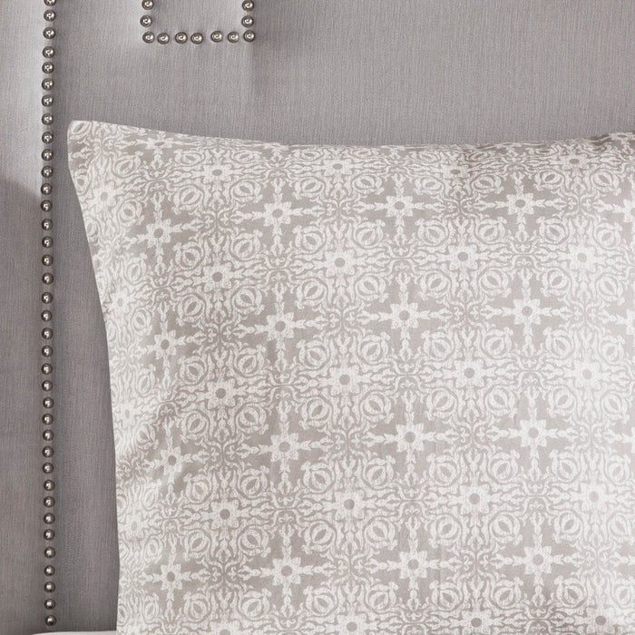 Malia - King 6 Piece Embroidered Reversible Comforter Set - Ivory - Simple Home Plus