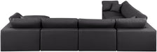 Comfy - 7 Piece Faux Leather Modular Sectional With Chaise - Simple Home Plus